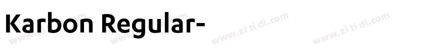 Karbon Regular字体转换